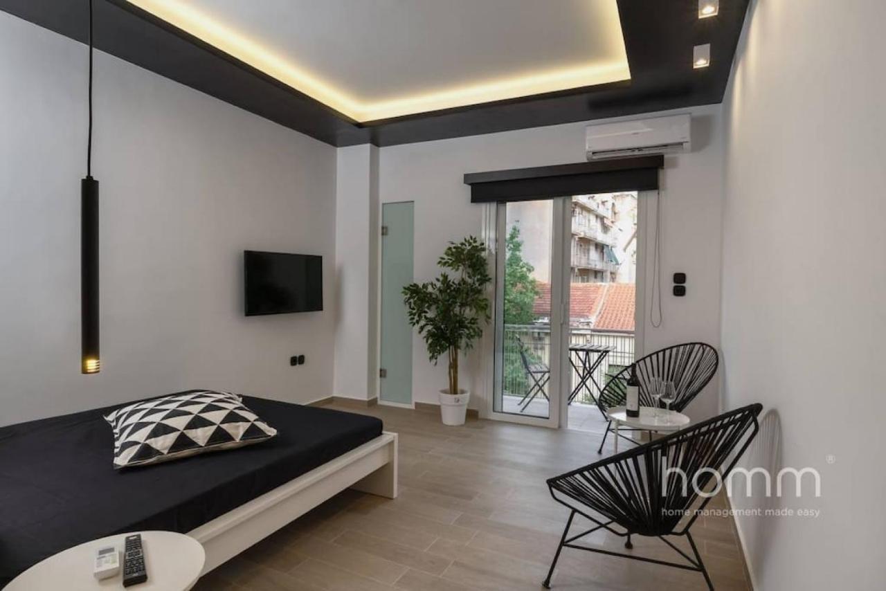 34Sqm Minimal Homm Apartment With Acropolis View Athens Luaran gambar