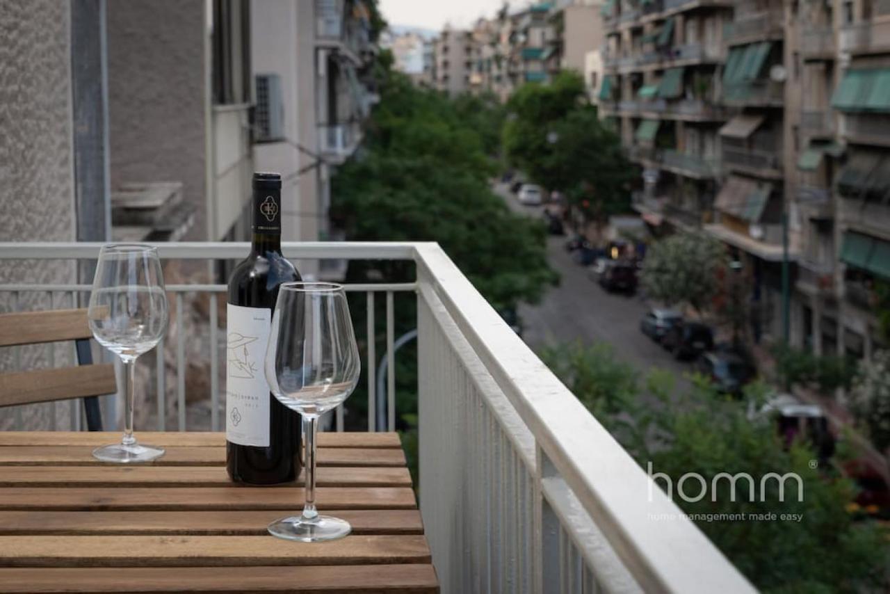 34Sqm Minimal Homm Apartment With Acropolis View Athens Luaran gambar